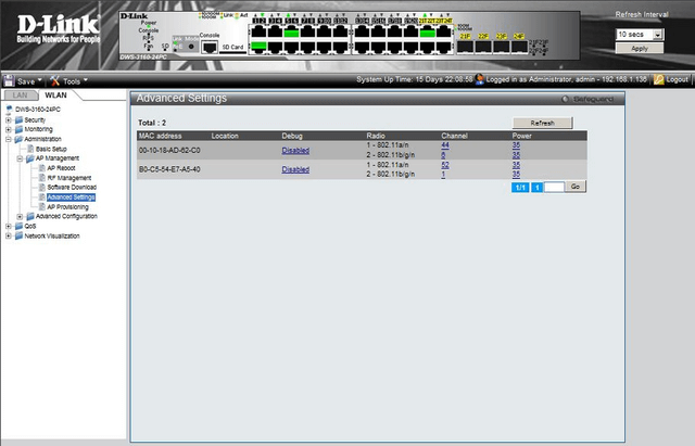 DWS 3160 Upgrade a Managed Access Point via tftp and SSH