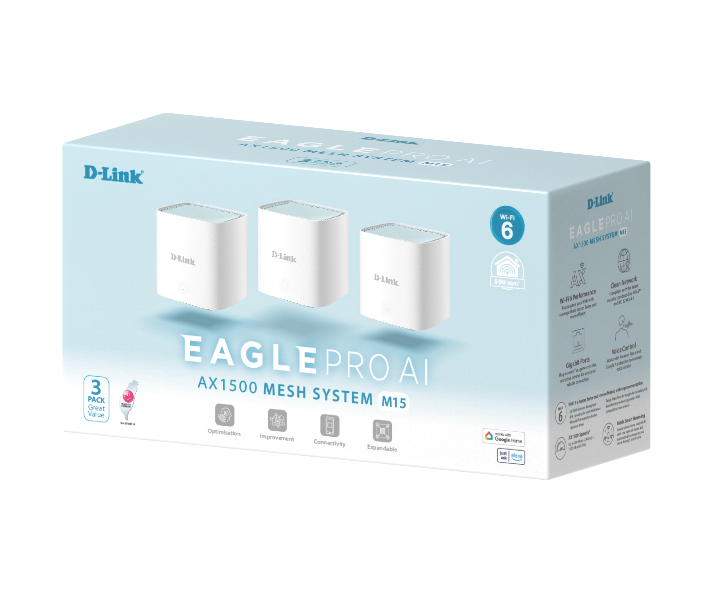 M15 3 pack Front View