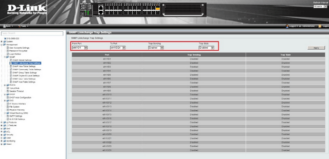 DXS 3600 How to Setup SNMP