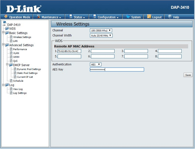 DAP 3410 How to setup WDS