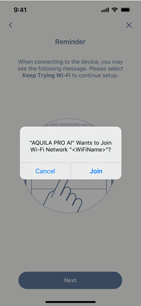 171A iOS Native  Join WiFi